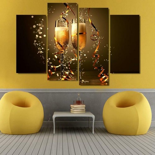Framed piece canvas wall - 4,